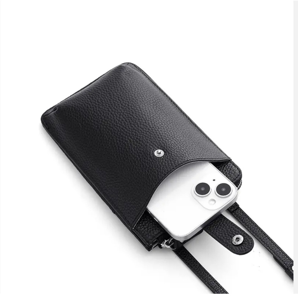 Genuine Leather Crossbody Bag Phone Purse - Picture 4 of 5